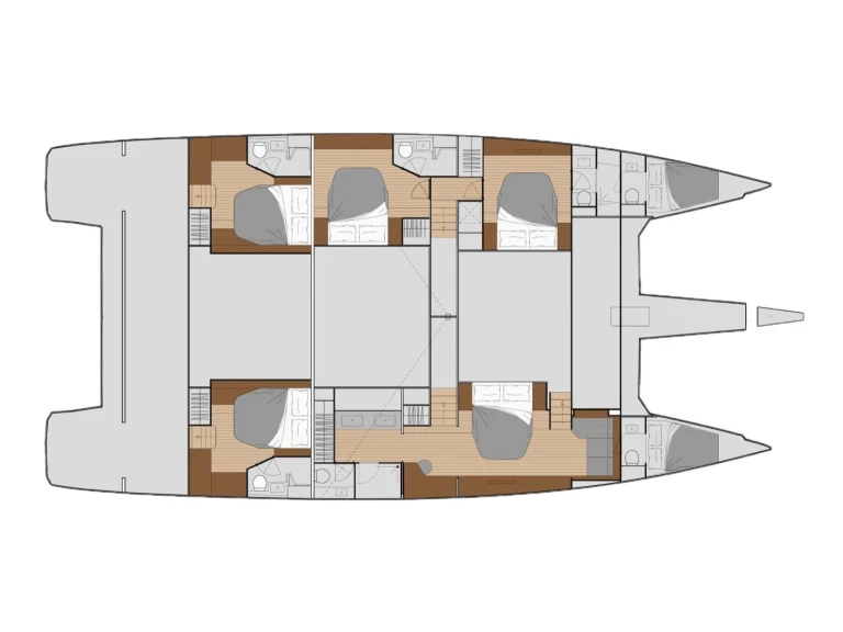 Yacht charter Baie de Marigot cheap Fountaine Pajot Alegria 67 (5 cab)
