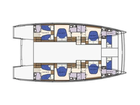 Bareboat Rental Catamaran  with a boat licence