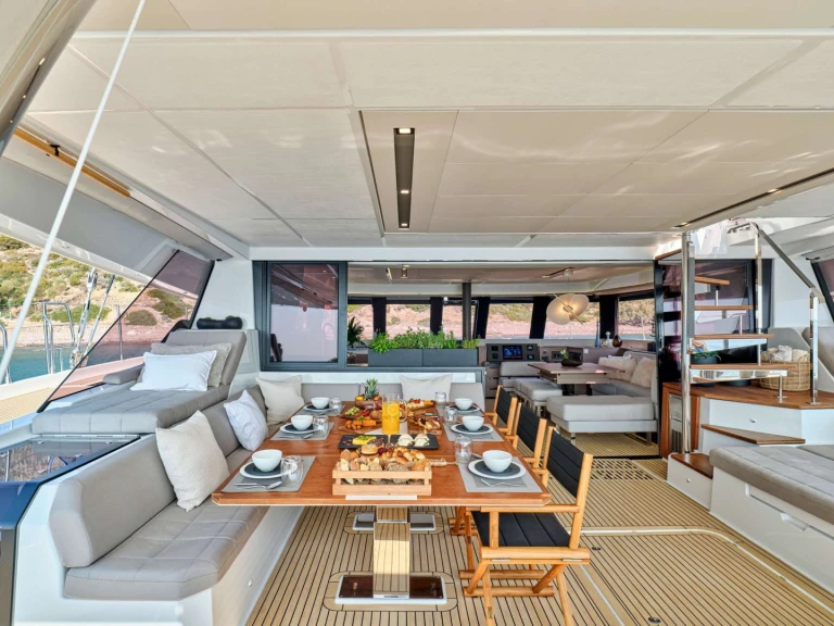 Catamaran rental with or without captain Fountaine Pajot Néa Péramos