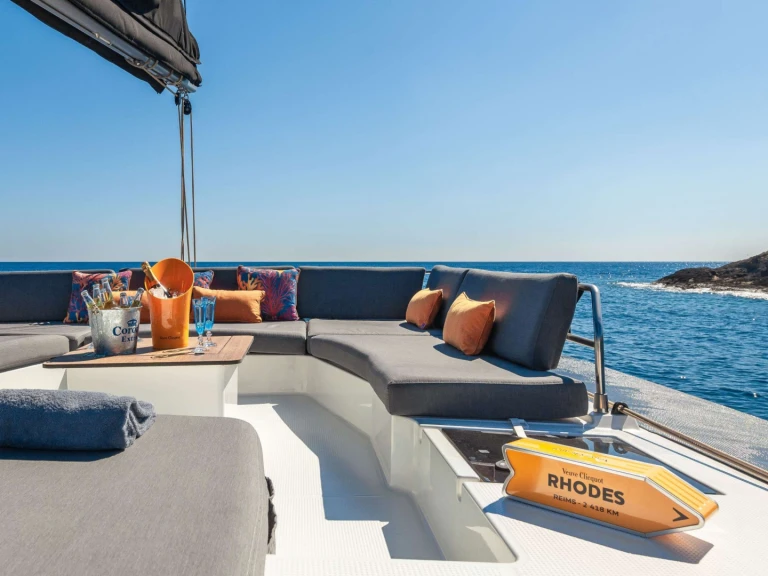 Bareboat Rental Catamaran Fountaine Pajot with a boat licence