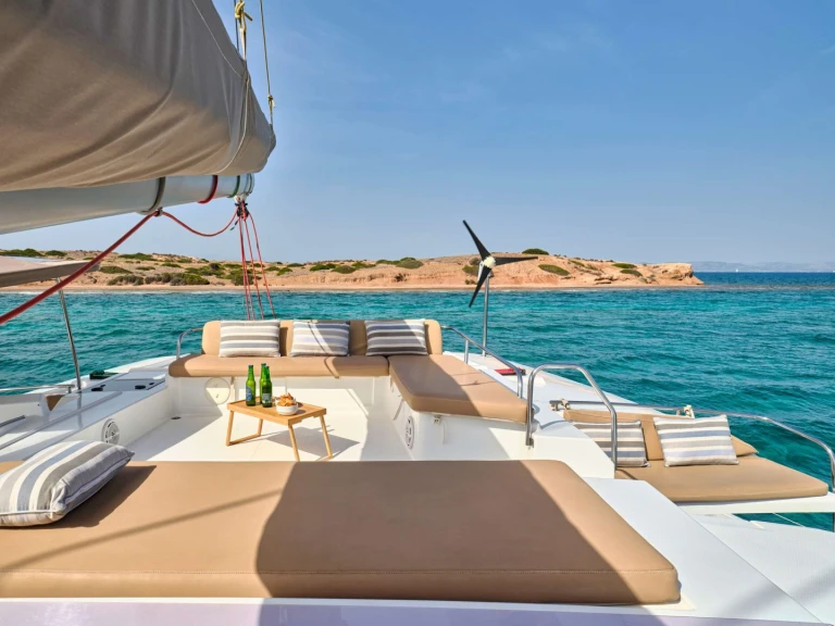 Fountaine Pajot Fountaine Pajot Sanya 57 (5 cab) charter bareboat or captained in  Néa Péramos