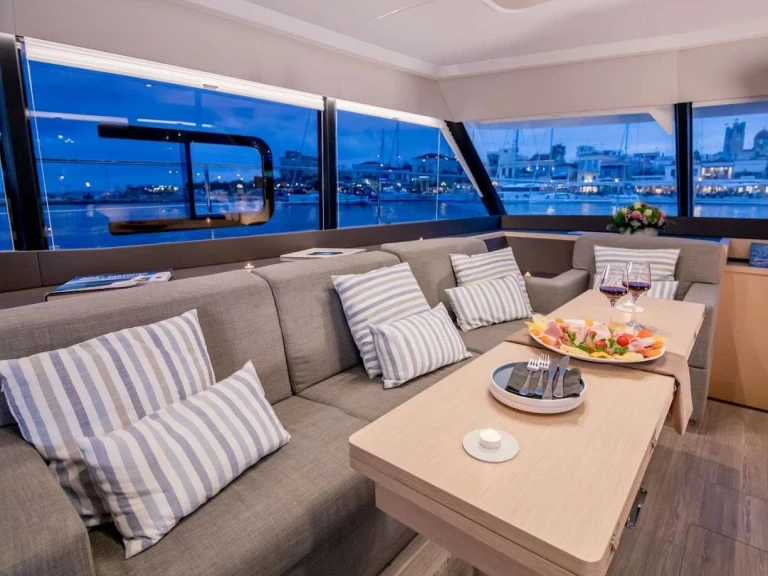 Bareboat Rental Motorboat Fountaine Pajot with a boat licence