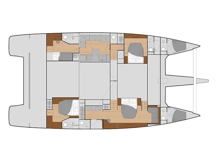 Catamaran rental with or without captain Fountaine Pajot Néa Péramos