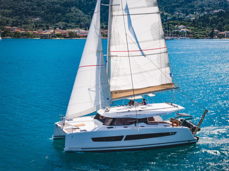 Fountaine Pajot FP 41 charter bareboat or captained in  Fiskárdo