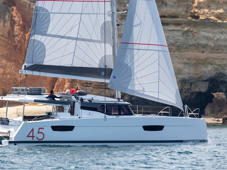 Bareboat Rental Catamaran Fountaine Pajot with a boat licence