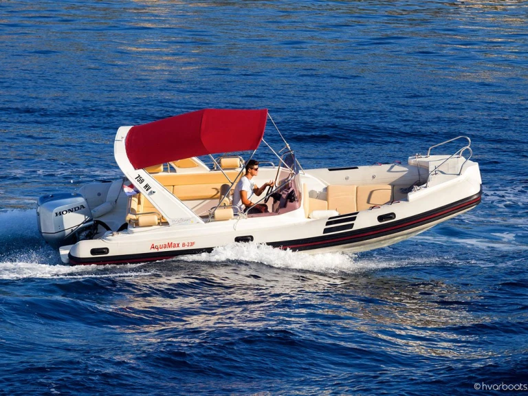 Bareboat Rental RIB Barracuda Yachts with a boat licence