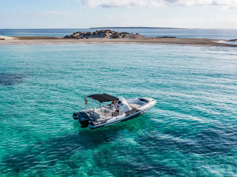 Zodiac Sea Hawk 800 charter bareboat or captained in  Ibiza Town