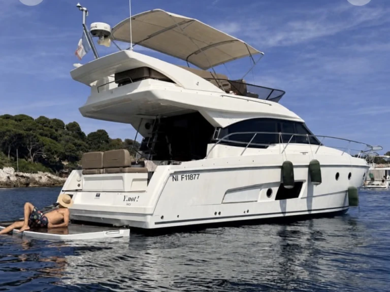 Bavaria Virtess 420 Fly charter bareboat or captained in  Golfe-Juan