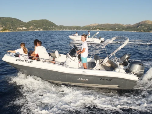 Motorboat for rent Laganas at the best price