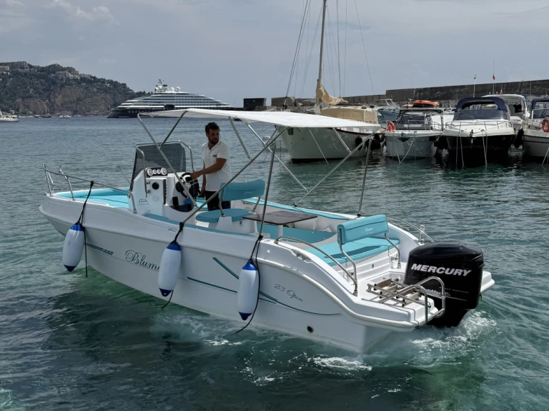 tancredi Blu max 23 charter bareboat or captained in  Taormina
