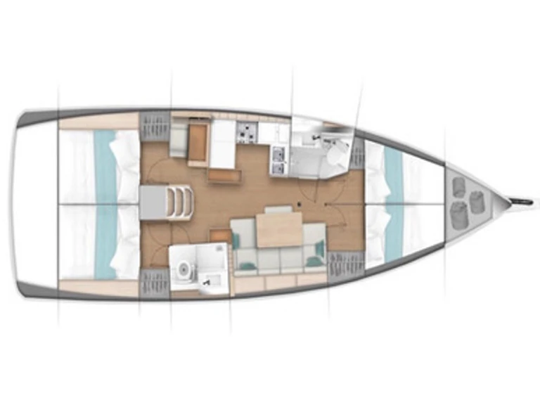 Jeanneau Sun Odyssey 440 charter bareboat or captained in  Antigua