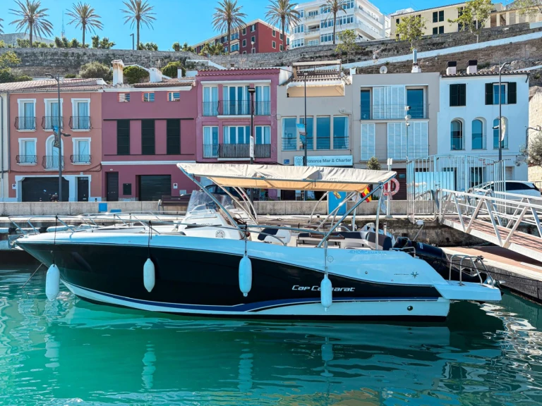 Jeanneau Cap Camarat 9.0 CC charter bareboat or captained in  Mahón