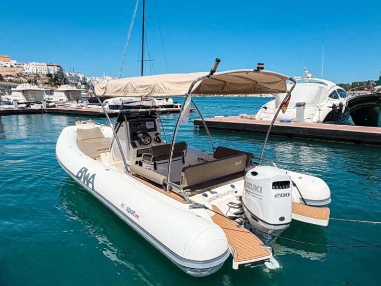 RIB rental with or without captain Bwa Mahón