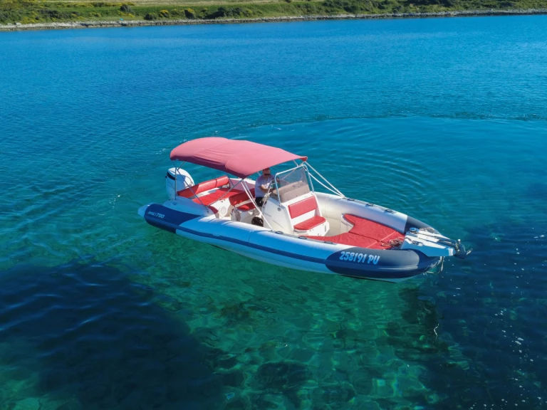 Bareboat Rental RIB Marlin Boat with a boat licence