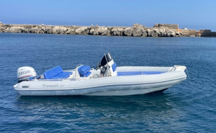 Bareboat Rental RIB Marlin Boat with a boat licence