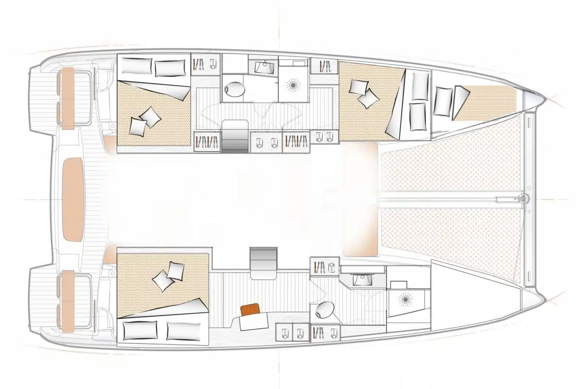 Catamaran rental with or without captain Bénéteau Arzon