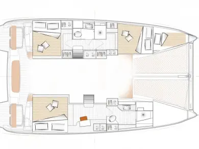 Catamaran rental with or without captain Bénéteau Arzon