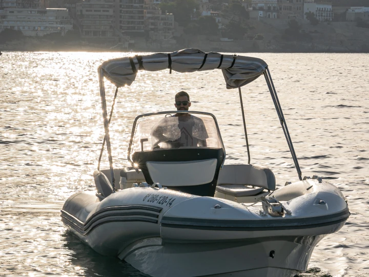 Bareboat Rental RIB Zodiac with a boat licence