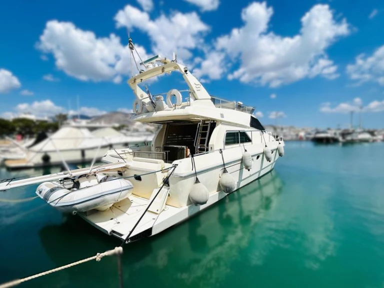 Bareboat Rental Luxury Yacht Ferretti with a boat licence
