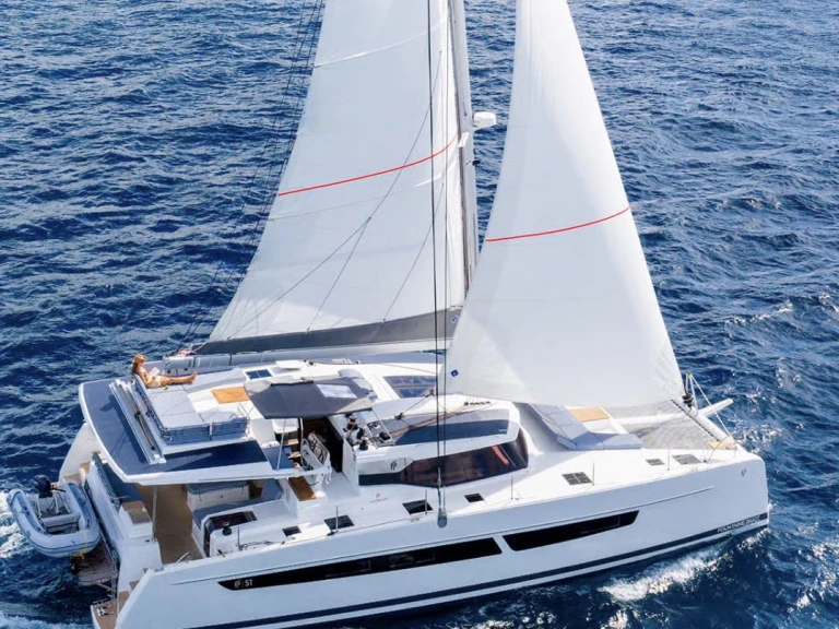 Bareboat Rental Catamaran Fountaine Pajot with a boat licence