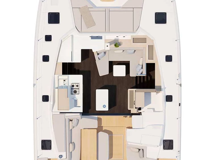 Yacht charter Šibenik cheap Fountaine Pajot FP 44 Quatuor - 4 + 2 cab.