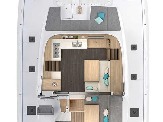 Bareboat Rental Catamaran Lagoon with a boat licence