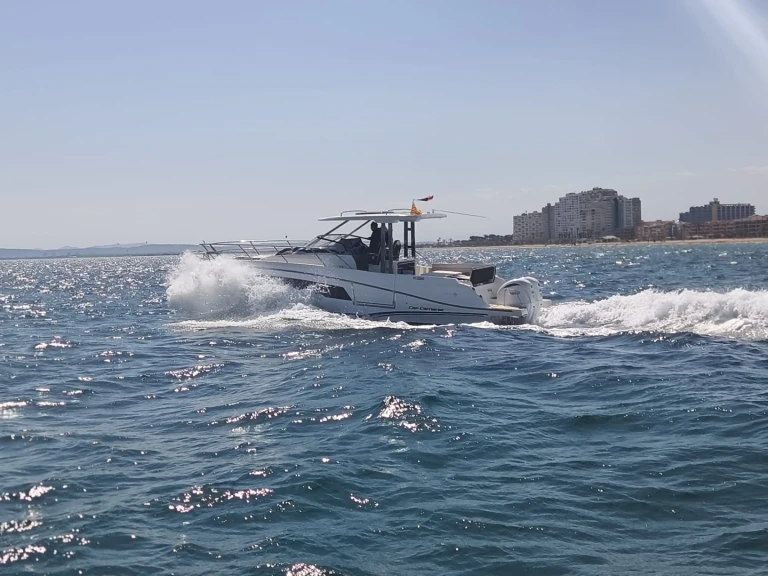 Jeanneau Cap Camarat 10.5 WA charter bareboat or captained in  Empuriabrava