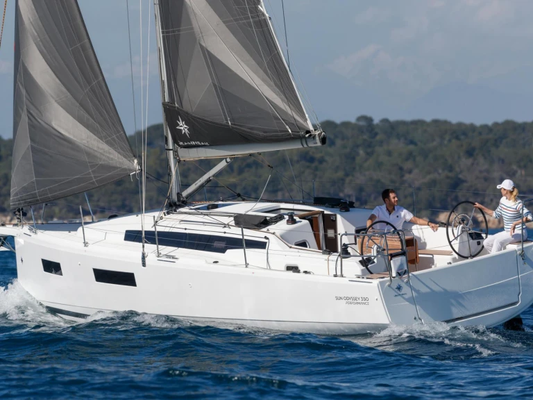 Jeanneau Sun oddysey 350 charter bareboat or captained in  Marina deportiva de Menorca