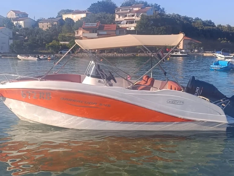 Motorboat rental with or without captain Okiboats Supetarska Draga