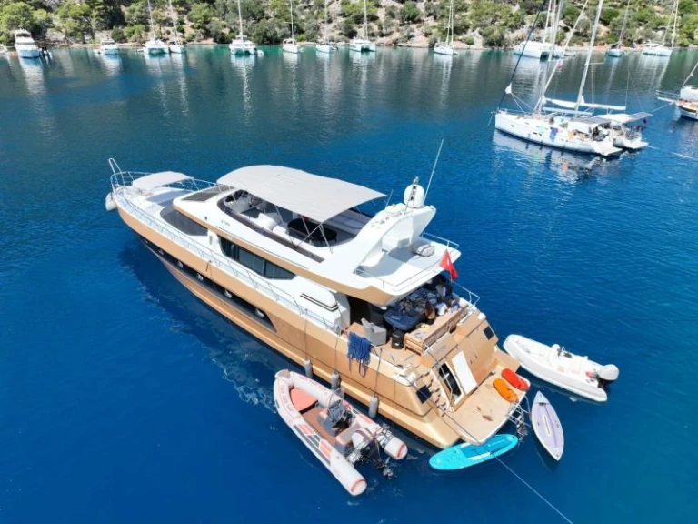 Bareboat Rental Motorboat Custom Made with a boat licence