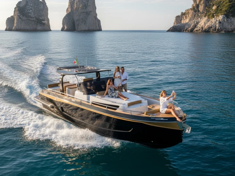 Allure 38 charter bareboat or captained in  Positano