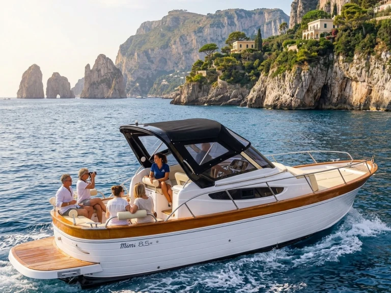 Bareboat Rental Motorboat Gozzo with a boat licence