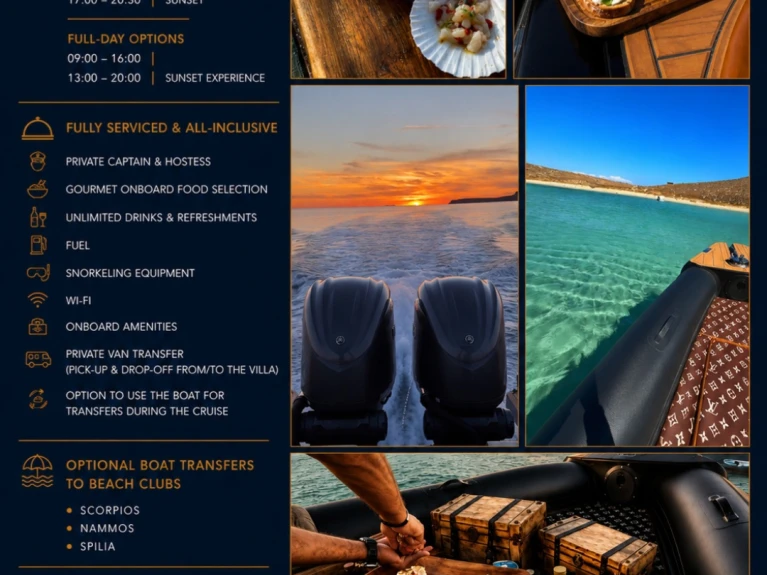 Bareboat Rental RIB Fost with a boat licence