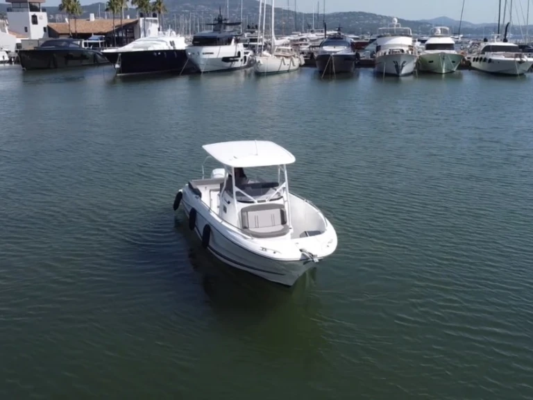 Jeanneau Cap Camarat 7.5 CC charter bareboat or captained in  Port Cogolin