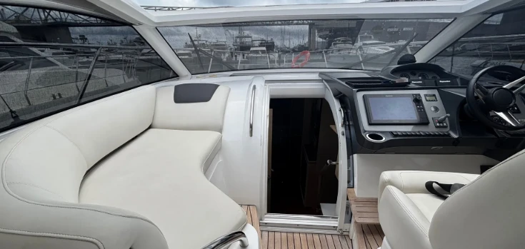 Princess V40 charter bareboat or captained in  Port de Sitges Aiguadolç