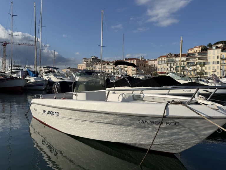 Sessa Marine Key Largo 16 charter bareboat or captained in  Cannes