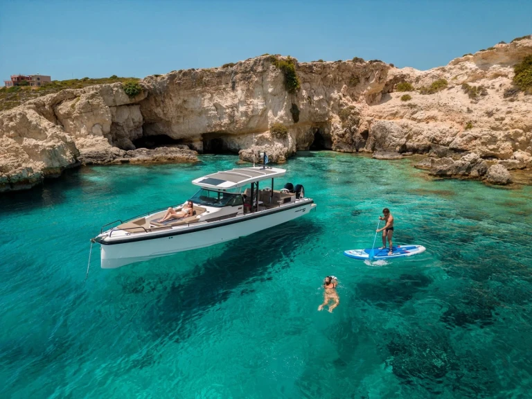 Axopar Axopar 37 Sun-Top charter bareboat or captained in  Port de Cap d'Ail