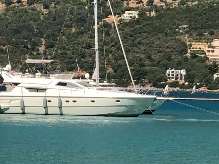 Bareboat Rental Luxury Yacht Ferretti with a boat licence