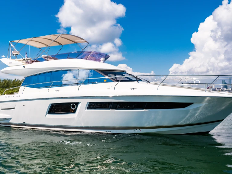 Prestige Prestige 500 Fly charter bareboat or captained in  Miami Beach