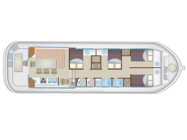 Bareboat Rental Houseboat Pénichette with a boat licence
