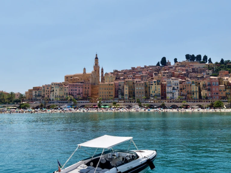 Tullio-Abbate Mito 23 charter bareboat or captained in  Menton