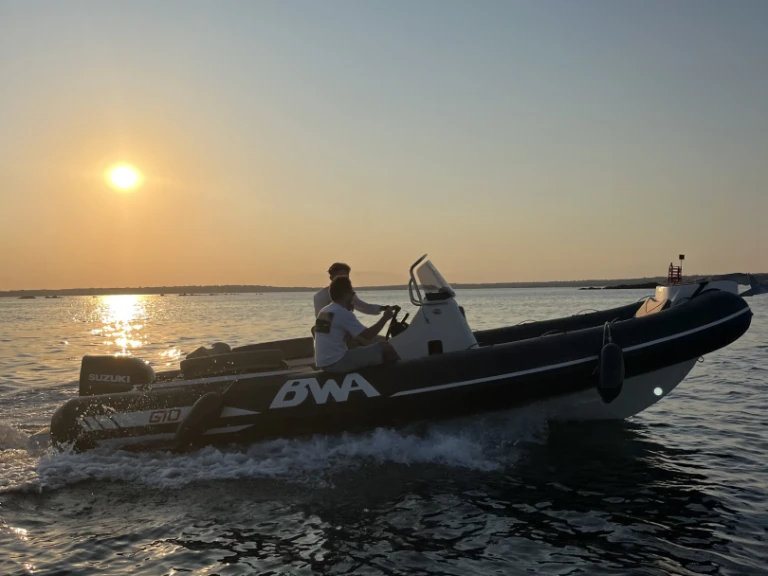 Bareboat Rental RIB Bwa with a boat licence