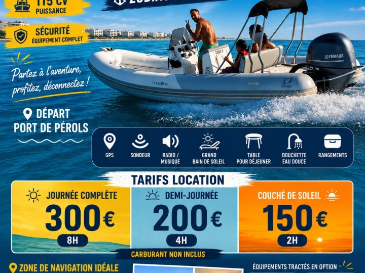RIB for rent Carnon-Plage at the best price