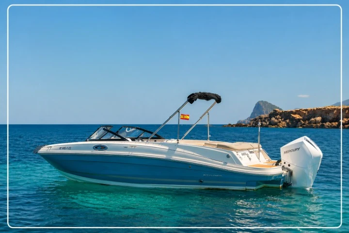 Motorboat rental with or without captain Bayliner Sant Antoni de Portmany