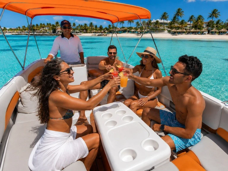 Bareboat Rental Motorboat Custom Made with a boat licence