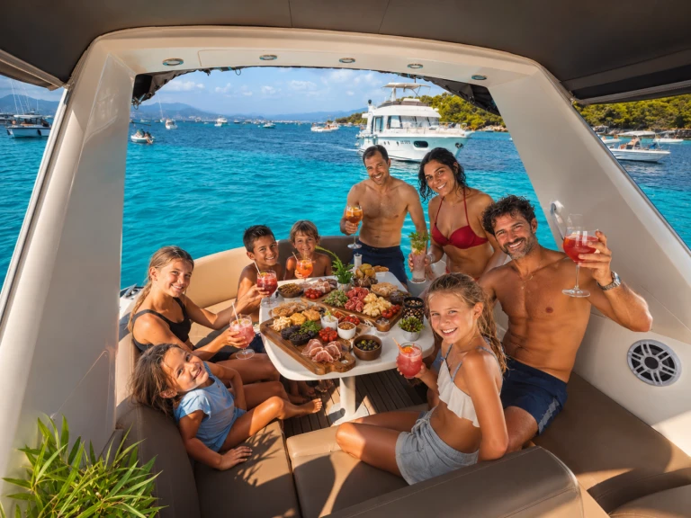Motorboat rental in Mandelieu-la-Napoule - Jeanneau Leader 8