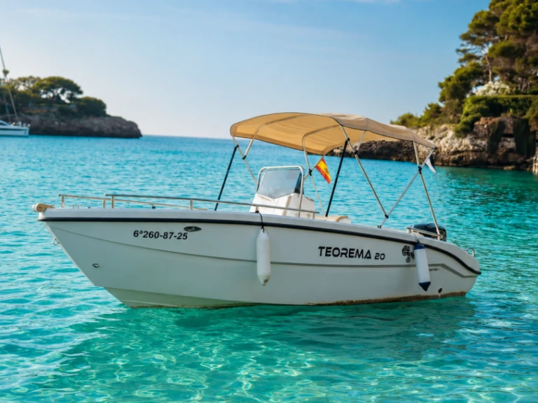 Motorboat rental with or without captain Teorema Marine Cala d'Or
