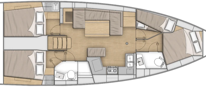 Boat rental Bénéteau Oceanis 40.1 in Le Marin on Samboat