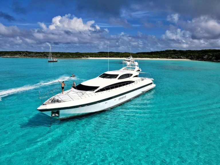 Yacht charter Miami cheap Mangusta 105'