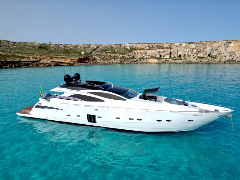 Bareboat Rental Luxury Yacht Pershing with a boat licence
